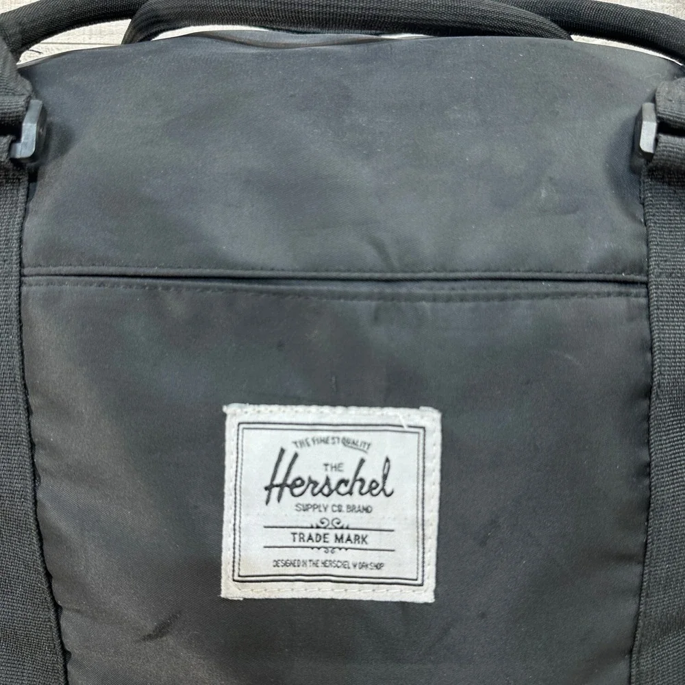 Herschel Supply Co Sutton Duffle Bag Black Weekender Carry On Travel Gym Bag